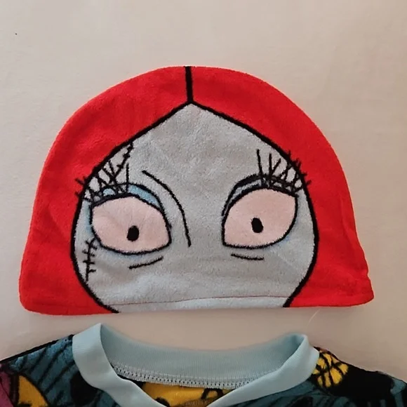 Disney Nightmare Before Christmas Blanket Sleeper with Cap - Picture 3 of 6